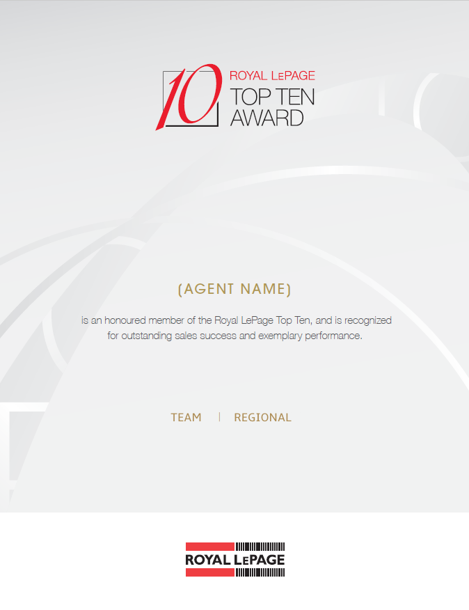 UPDATED CERTIFICATE - TOP 10 TEAM REGIONAL